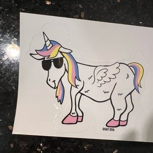 Goat USA unicorn sticker